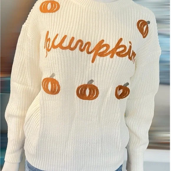 Cutest pumpkin sweater M L - Picture 3 of 6